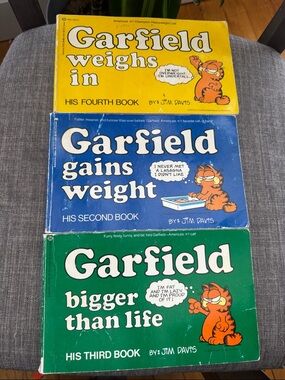 Jim Davis Garfield Comic Books 2nd 3rd and 4th books